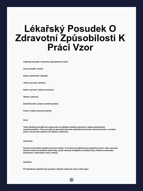 Infografika: Přehled vyšetření a dokumentace pro zdravotní způsobilost