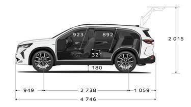 Infografika: anatomie tlumiče a rozměry upevnění na Renault Espace IV