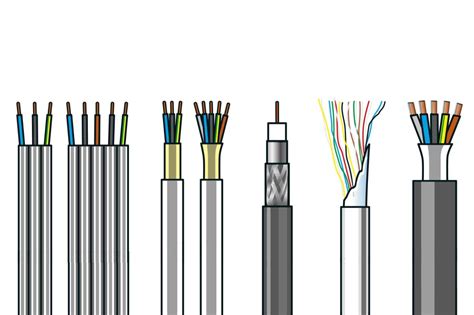 Ilustrace různých typů lanek a bowdenů