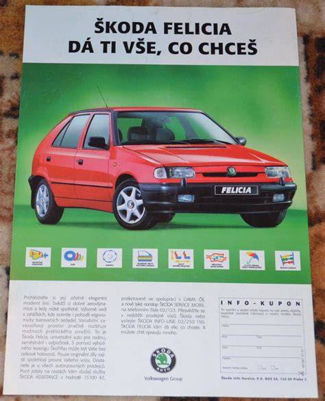 reprodukční reklamní fotografie Felicia z 90. let