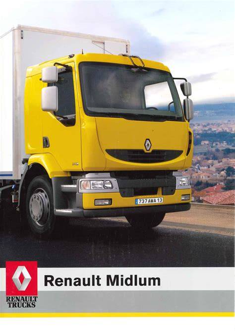 Infografika: Průřez Renault Midlum a typy motorů