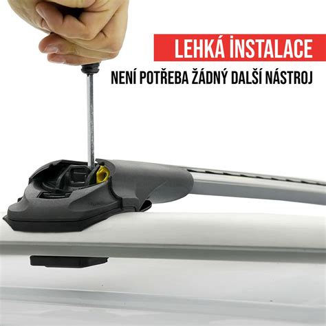 Detailní pohled na střešní nosič Whispbar S26