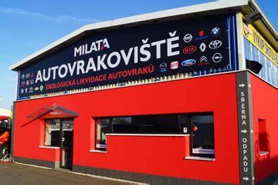 Mapa regionu Vsetínska a doprava k MILATA - autovrakoviště v Dobré