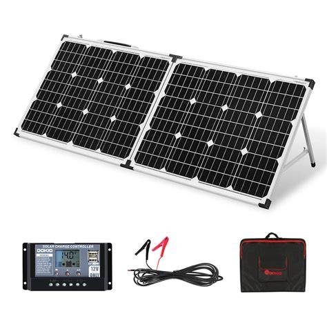 Solární panel v duralovém rámu s LED indikací