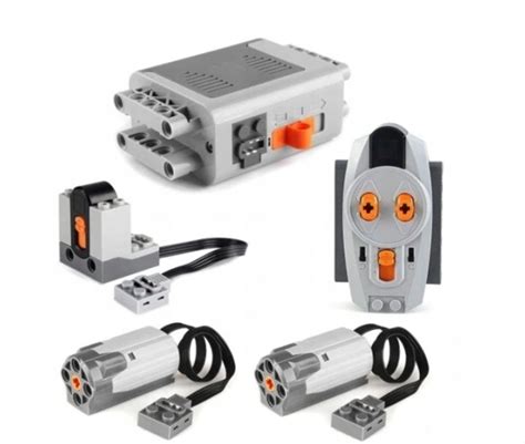 Ukázka komponentů LEGO Power Functions pro ovládání modelu