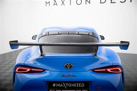 Infografika: Spoiler kufru a aerodynamické části Toyota Supra Mk5