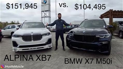 Infografika porovnání výkonu a výbavy BMW X7 M50i vs. jiné modely SUV