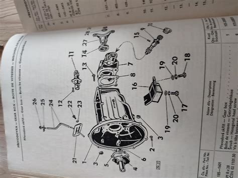 Schéma rozložení hlavních náhradních dílů pro Škoda Octavia 2