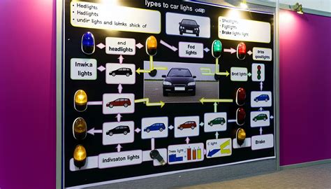 Ukázka různých typů světel pro automobily