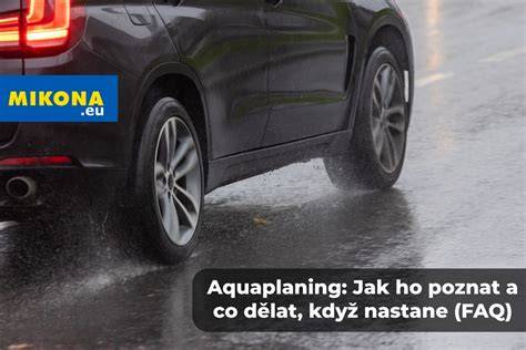 Infografika: Jak funguje aquaplaning a jak ho předcházet