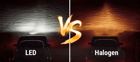 Infografika znázorňující rozdíly LED vs. halogen mezi generacemi Peugeot 508