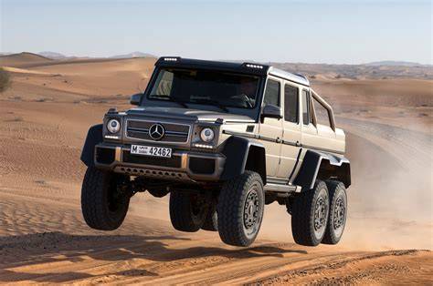 Infografika: Mercedes G 63 AMG 6x6 - technické specifikace a rozměry