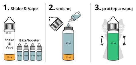 Infografika: Jak funguje Shake & Vape a volba báze