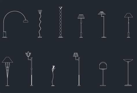 rozhodující ilustrace ukazující různé styly stojacích lamp: minimalistické, industriální, skandinávské