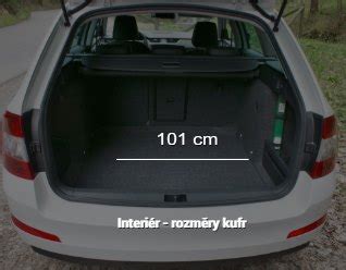 Infografika: Rozměry a objem kufru Škoda Octavia Combi