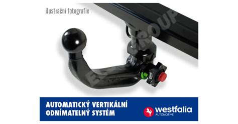 Detail pevného tažného zařízení Westfalia F20 namontovaného na vozidle