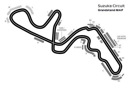 infografika o racetrack osmičkový tvar Suzuka