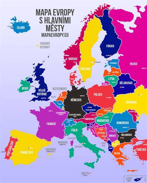 Mapa s vyznačenými dostupnými typy Dacia dílů a servisu po Evropě