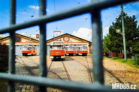 Fotografie tramvají T3 na nostalgické lince 23