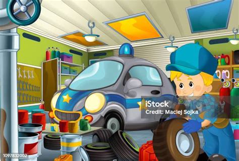 Ilustrace policejního vozidla s měřícím zařízením