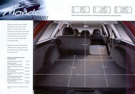 Ford Mondeo pohotovostní hmotnost a rozměry