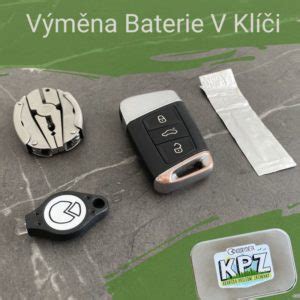ilustrace baterie v klíči od auta