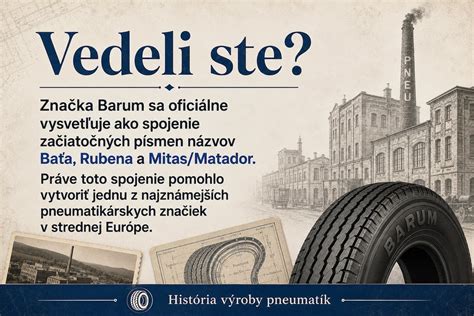 Infografika: Vývoj výroby a klíčových milníků Barum Otrokovice