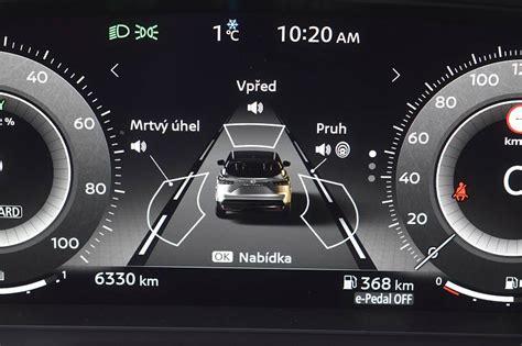 Schéma fungování asistenčních systémů Nissan