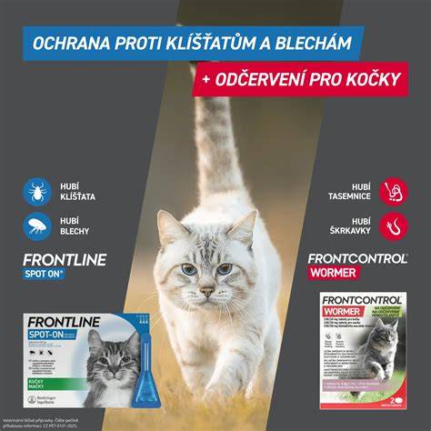 pipeta spot-on aplikace mezi lopatkami