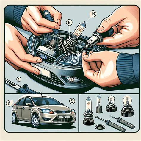 Kontrola objímky a žárovky Ford Focus