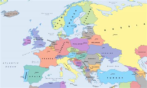 Mapy východní Evropy - dostupné státy: CZ, SK, PL, HU, EST, LT, LV