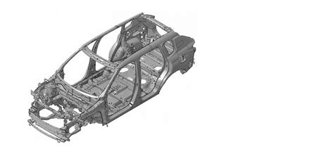 Ilustrace principu zesílení karoserie v kritických bodech