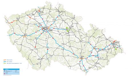 Mapa s vyznačenými problematickými trasami pro nákladní dopravu