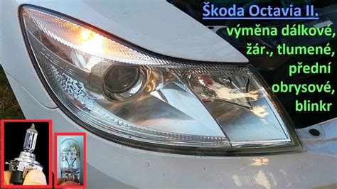 Detail předních světlometů po faceliftu třetí generace Škody Octavia