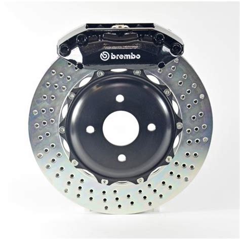 Schéma Brembo GT 320x28 4-pístkové - řez a rozměry