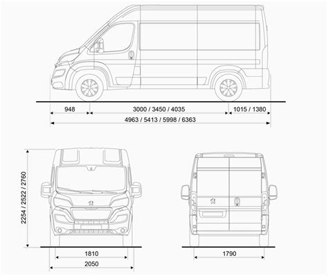 Obrázek: Peugeot Boxer - variabilní karoserie a rozměry