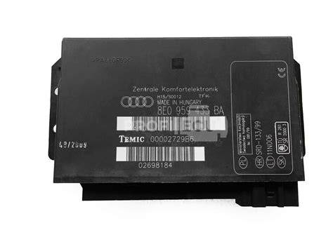 Infografika: Jak funguje komfortní elektronika v Audi A4 B6 a kde je umístěna