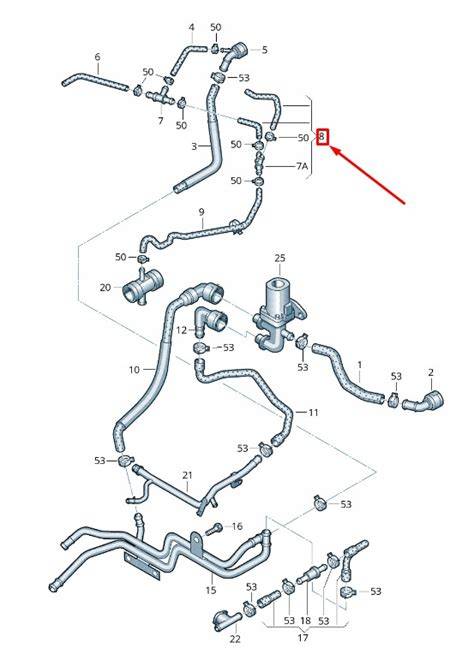 Mapa toku ostřikové kapaliny u Audi A3 8P0
