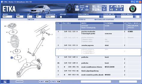 Infografika s přehledem dostupných podložek pro zvýšení podvozku Škoda Octavia I od ST Suspensions, s vyznačením nápravy a typu karoserie.