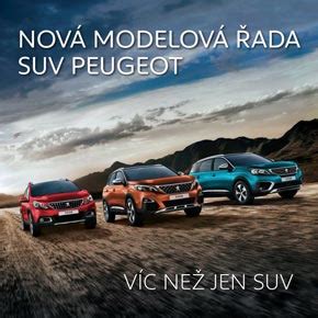 Ilustrační foto různých modelů vozů Peugeot