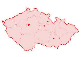 Mapa s vyznačeným umístěním vrakoviště