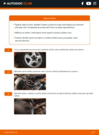 Infografika: Postup výměny tlmičov a pružín na Peugeot 407