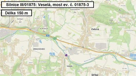 mapa s vyznačením místa tragické nehody u Olšan u Prostějova