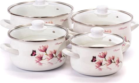 Graf s porovnáním cen smaltovaných hrnců s poklicí