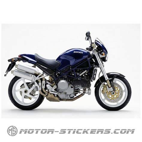 Infografika technických údajů Ducati Monster S4R: motor, výkon, brzdový systém, rozměry