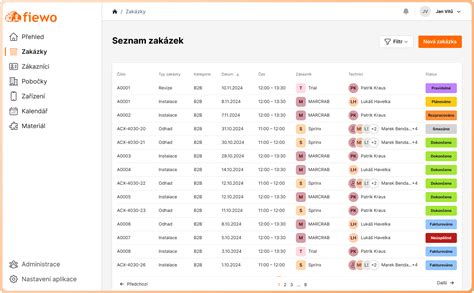 Ukázka rozhraní elektronické servisní knížky s přehledem servisních úkonů.