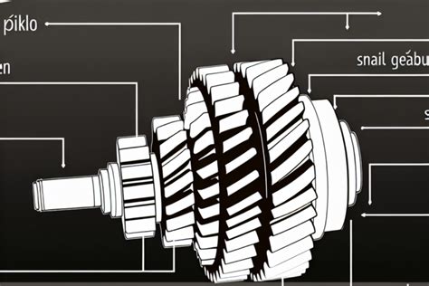 Technický nákres šnekové převodovky s rozměry