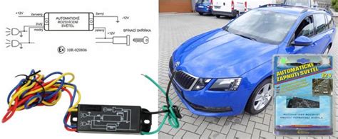 sada modul automatického rozsvícení světel a konektory