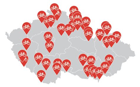 Mapa rozšíření prodejů a servisních středisek pro dvouosý třístranný sklápěč v Rakousku a střední Evropě