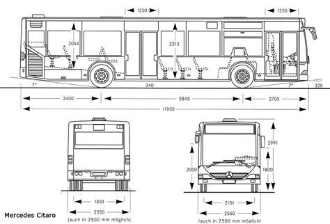 Ilustrace kloubového autobusu Mercedes-Benz Citaro G